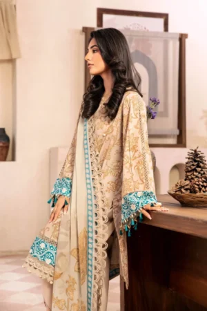 My Fashion Road MARIA B MBasics Eid Unstitched Lawn Collection 2025 | MB-CUS25-909B