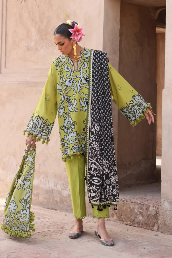 My Fashion Road Elan Luxury Unstitched Lawn Collection 2025 | EL25-03 A My Fashion Road Elan Luxury Unstitched Lawn Collection 2025 | EL25-03 A