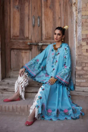 My Fashion Road Elan Luxury Unstitched Lawn Collection 2025 | EL25-11 A