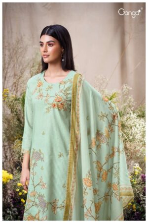 My Fashion Road Ganga Fashion Calina Exclusive Cotton Ladies Suit | S3551-D