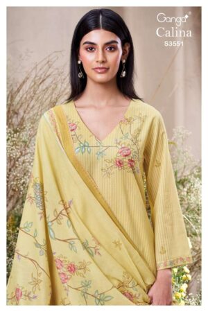 My Fashion Road Ganga Fashion Calina Exclusive Cotton Ladies Suit | S3551-B
