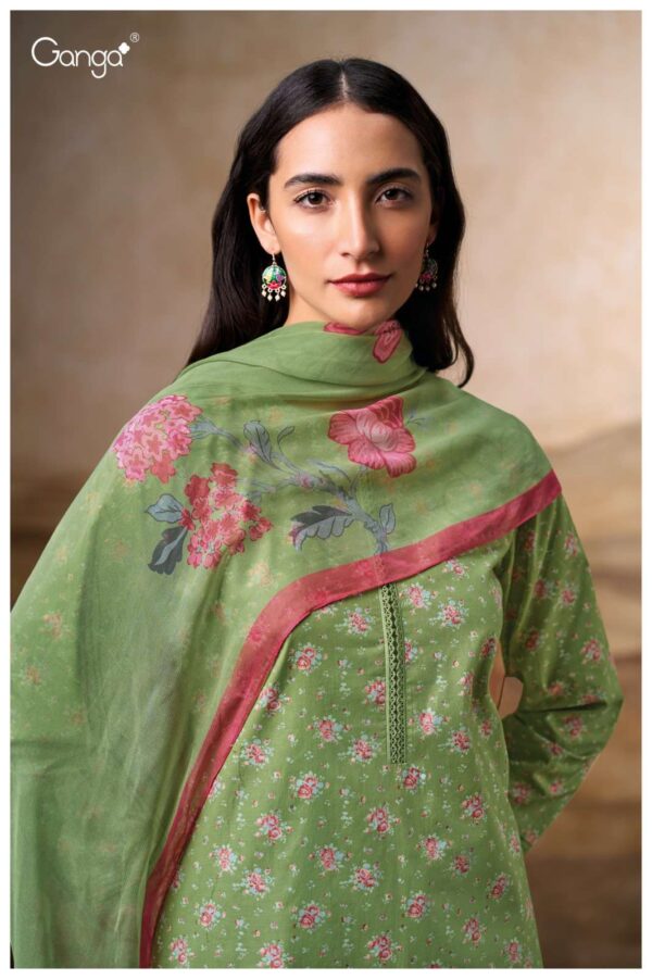 My Fashion Road Ganga Fashion Erisha Printed Cotton Fancy Salwar Kameez | S3699 – A