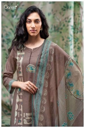 My Fashion Road Ganga Fashion Ezvika Exclusive Fancy Cotton Suit | S3673-B