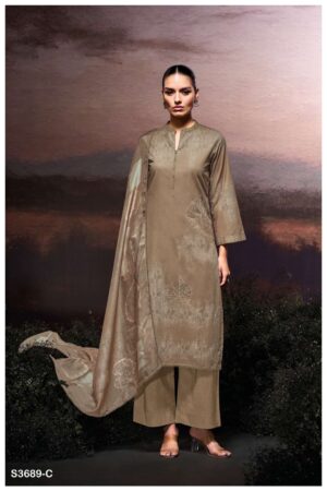 My Fashion Road Ganga Fashion Hafija Fancy Cotton Premium Designs Suit | S3689 – C