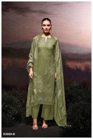 My Fashion Road Ganga Fashion Hafija Fancy Cotton Premium Designs Suit | S3689 – B