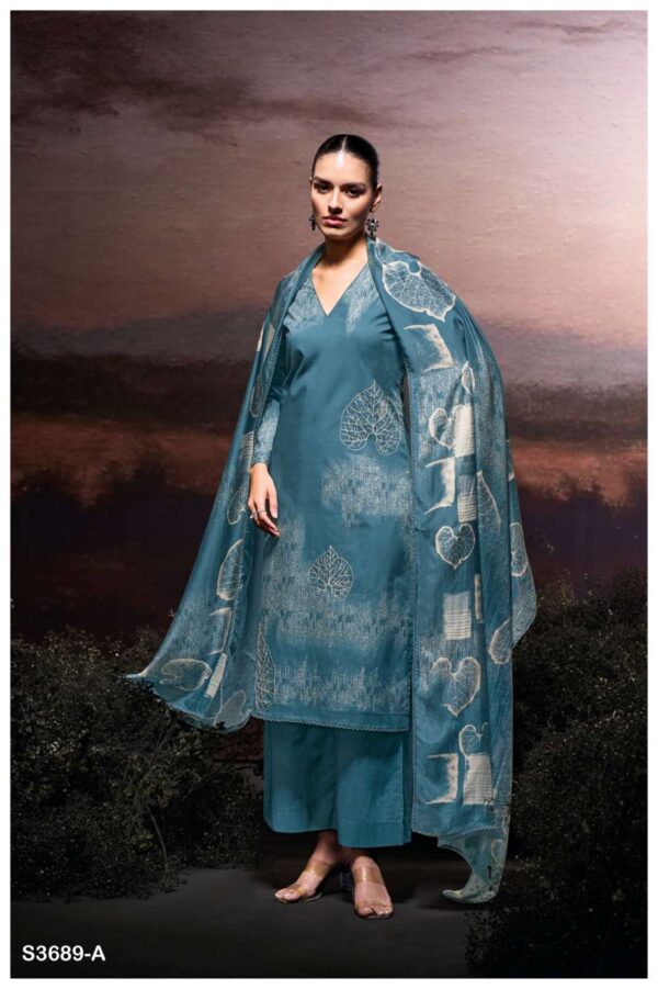 My Fashion Road Ganga Fashion Hafija Fancy Cotton Premium Designs Suit | S3689 – A