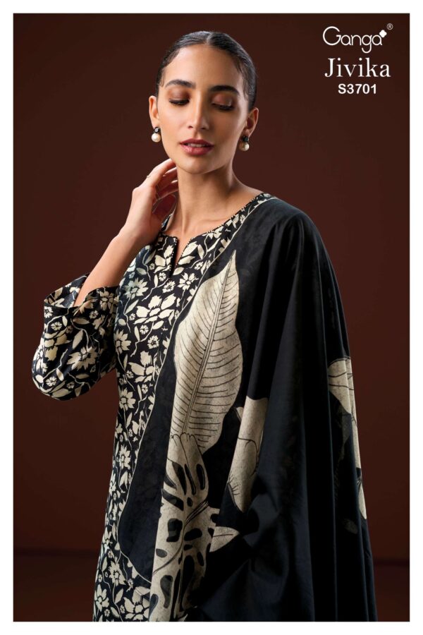 My Fashion Road Ganga Fashion Jivika Printed Cotton Ladies Suit | S3701 – D