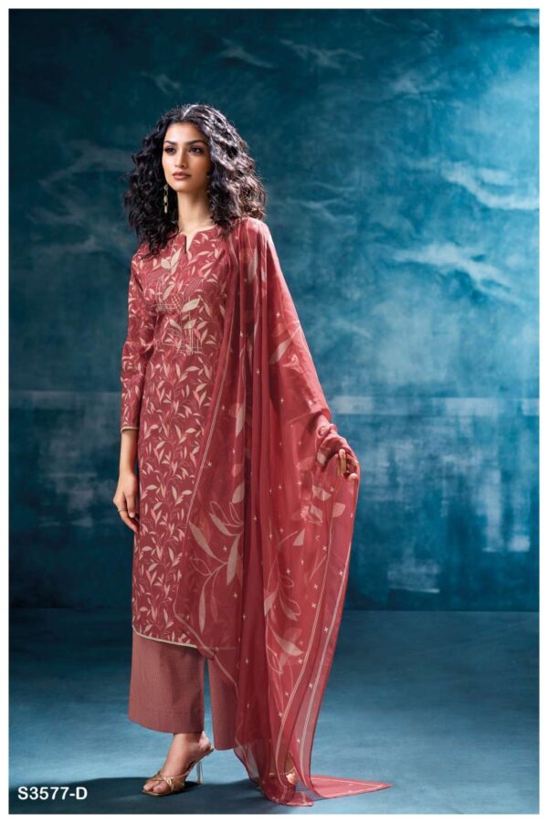 My Fashion Road Ganga Fashion Leesha Printed Cotton Salwar Suit | S3577-D