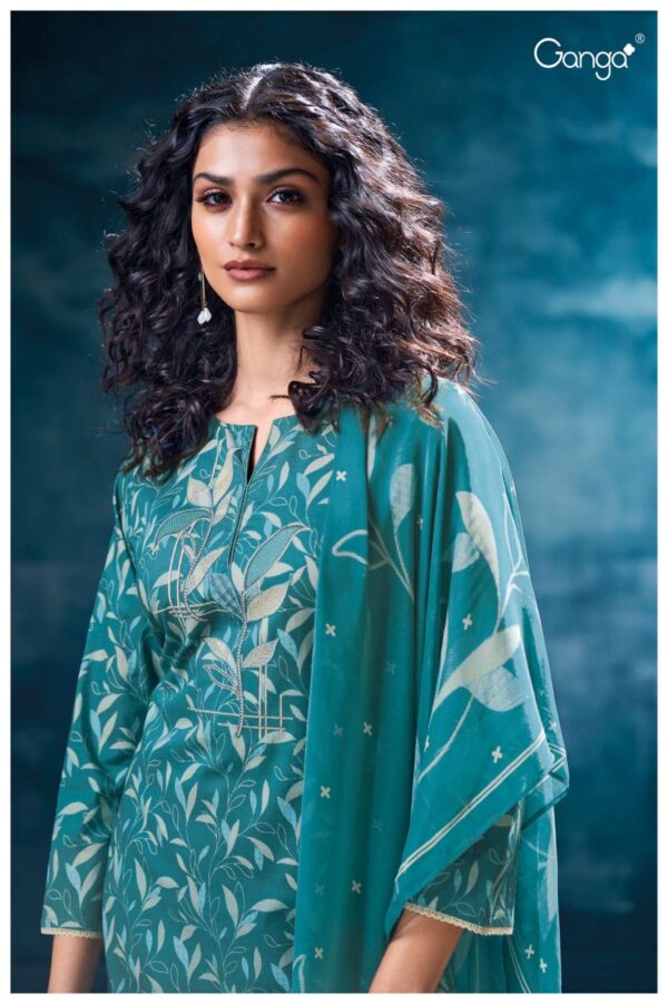 My Fashion Road Ganga Fashion Leesha Printed Cotton Salwar Suit | S3577-A
