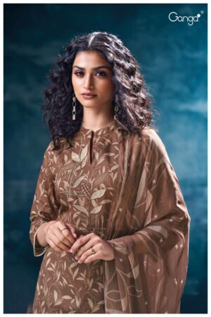 My Fashion Road Ganga Fashion Leesha Printed Cotton Salwar Suit | S3577-C