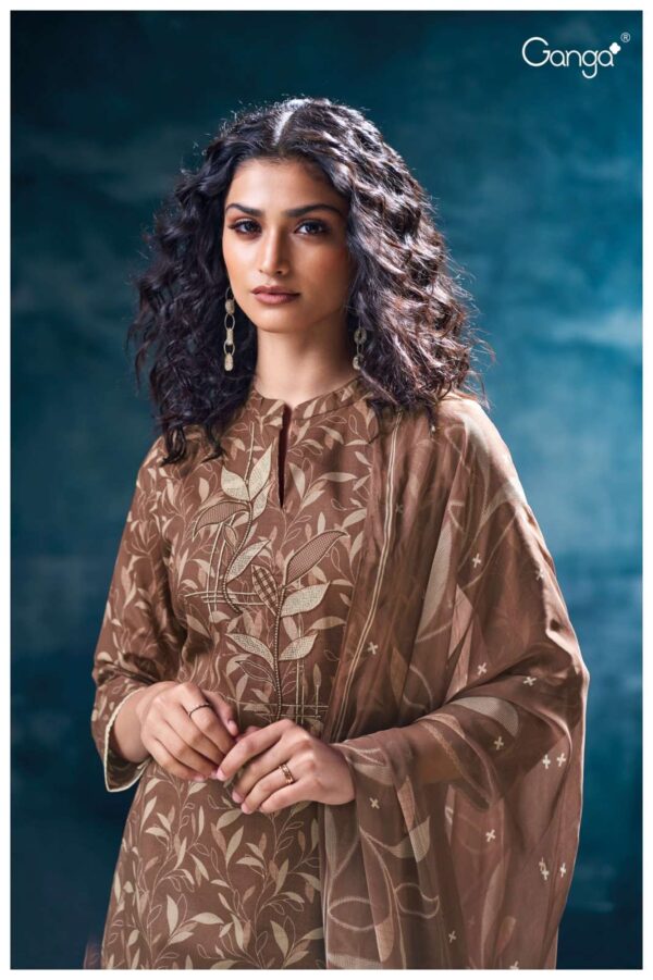 My Fashion Road Ganga Fashion Leesha Printed Cotton Salwar Suit | S3577-C