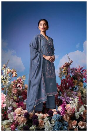 My Fashion Road Ganga Fashion Lily Unstitch Premium Designs Cotton Dress | S3610-A
