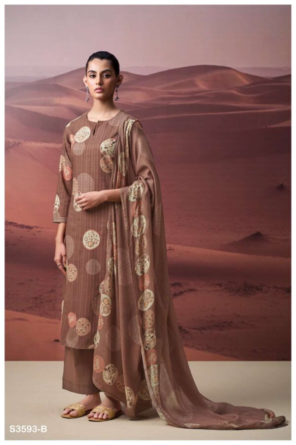 My Fashion Road Ganga Fashion Prachiti Premium Designs Cotton Dress | S3593-B