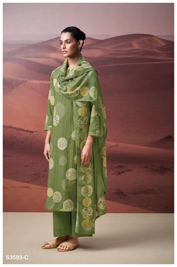 My Fashion Road Ganga Fashion Prachiti Premium Designs Cotton Dress | S3593-C