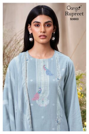 My Fashion Road Ganga Fashion Rupreet Designer Cotton Jacquard Suit | S3603 – C