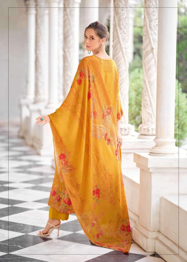 My Fashion Road Varsha Cross Stitch Exclusive Russian Silk Suit |  CS – 04
