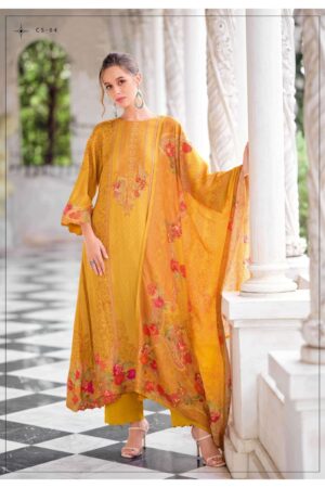 My Fashion Road Varsha Cross Stitch Exclusive Russian Silk Suit |  CS – 04