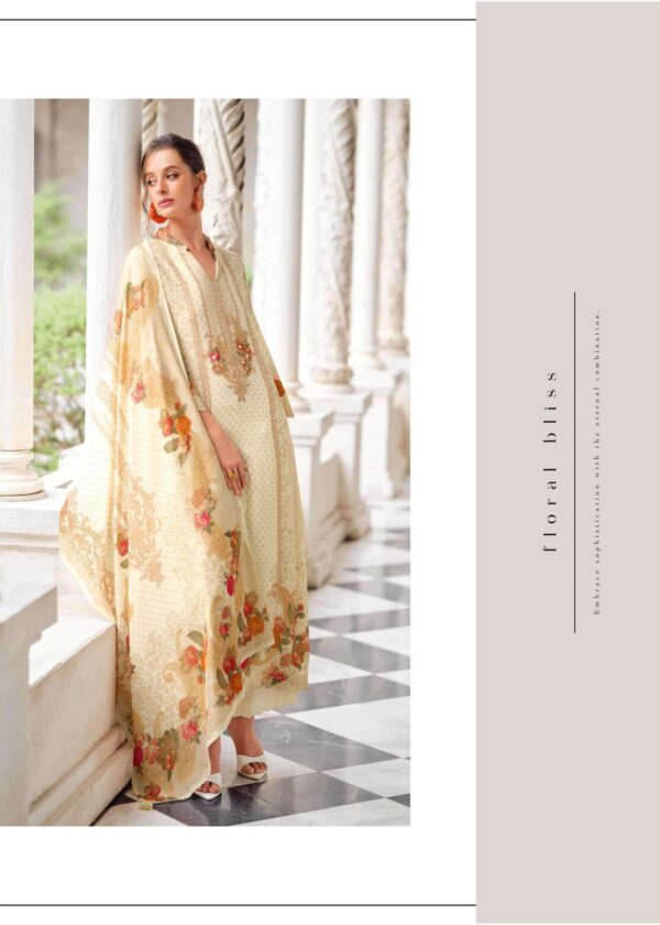 My Fashion Road Varsha Cross Stitch Exclusive Russian Silk Suit |  CS – 01