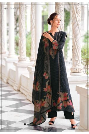 My Fashion Road Varsha Cross Stitch Exclusive Russian Silk Suit |  CS – 03
