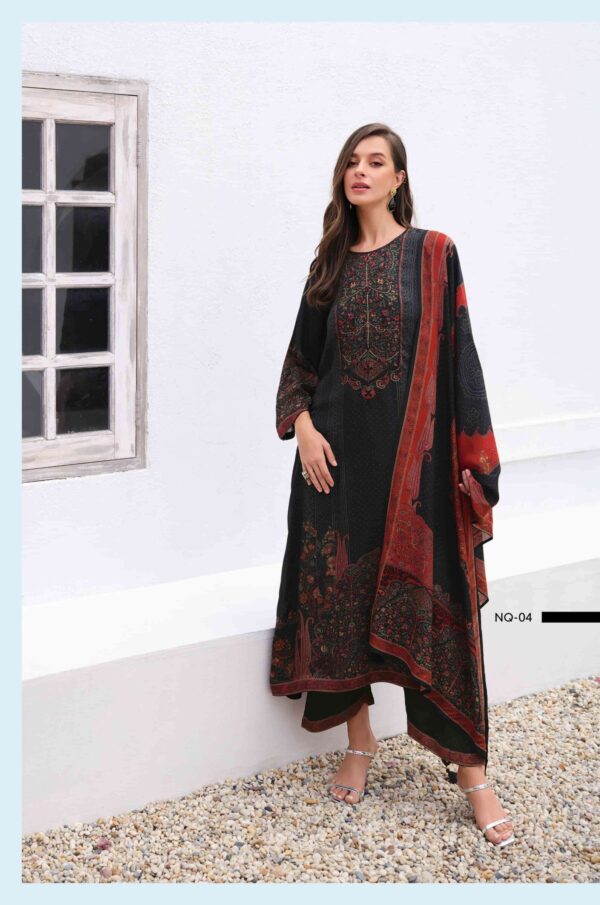 My Fashion Road Varsha Naqqashi Exclusive Fancy Viscose Muslin Suit | NQ-04