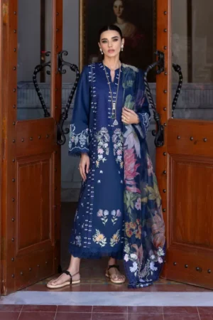 My Fashion Road Crimson by Saira Shakira Bloom Unstitched Lawn 2025 || Hanging Gardens 2-B