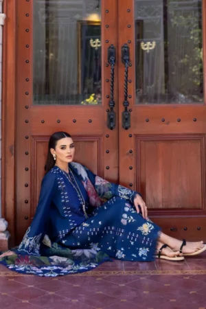 My Fashion Road Crimson by Saira Shakira Bloom Unstitched Lawn 2025 || Hanging Gardens 2-B