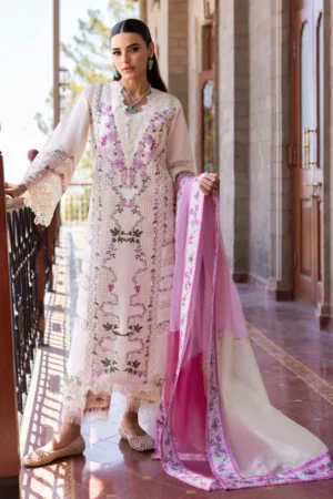 My Fashion Road Crimson by Saira Shakira Bloom Unstitched Lawn 2025 || Hanging Gardens 1-A