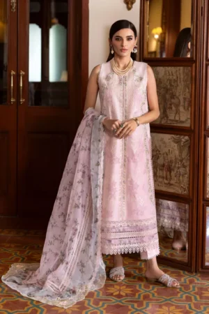 My Fashion Road Crimson by Saira Shakira Bloom Unstitched Lawn 2025 || Chloe 3-A