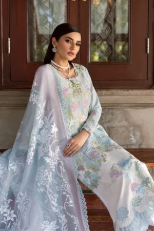 My Fashion Road Crimson by Saira Shakira Bloom Unstitched Lawn 2025 || Lotus Reverie 4-B