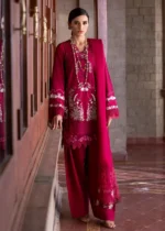 My Fashion Road Crimson by Saira Shakira Bloom Unstitched Lawn 2025 || Faye 7-B