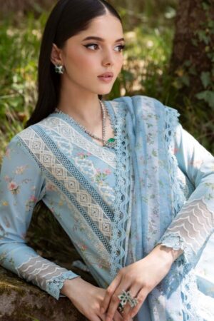 My Fashion Road Crimson by Saira Shakira Bloom Unstitched Lawn 2025 || Sweet Opel 8-B