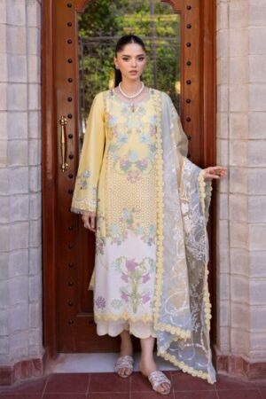 My Fashion Road Crimson by Saira Shakira Bloom Unstitched Lawn 2025 || Lotus Reverie 4-A