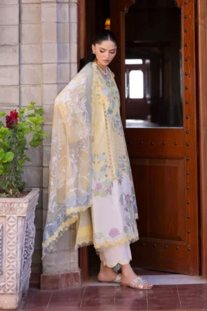 My Fashion Road Crimson by Saira Shakira Bloom Unstitched Lawn 2025 || Lotus Reverie 4-A