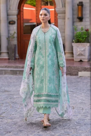 My Fashion Road Crimson by Saira Shakira Bloom Unstitched Lawn 2025 || Chloe 3-B