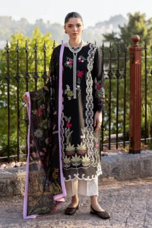 My Fashion Road Crimson by Saira Shakira Bloom Unstitched Lawn 2025 || Sauvage 6-B