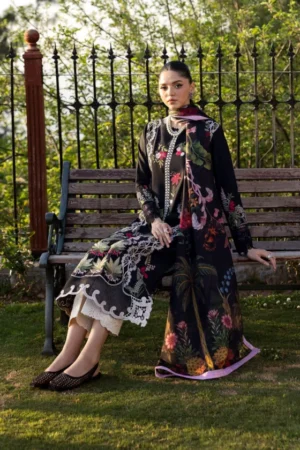My Fashion Road Crimson by Saira Shakira Bloom Unstitched Lawn 2025 || Sauvage 6-B