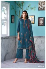 My Fashion Road Ganga Fashion Breyathi Fancy Printed Cotton Satin Suit | S3721 – B