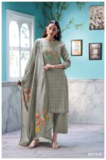 My Fashion Road Ganga Fashion Elowen Premium Cotton Satin Suit  | S3713 – A