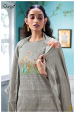 My Fashion Road Ganga Fashion Elowen Premium Cotton Satin Suit  | S3713 – A