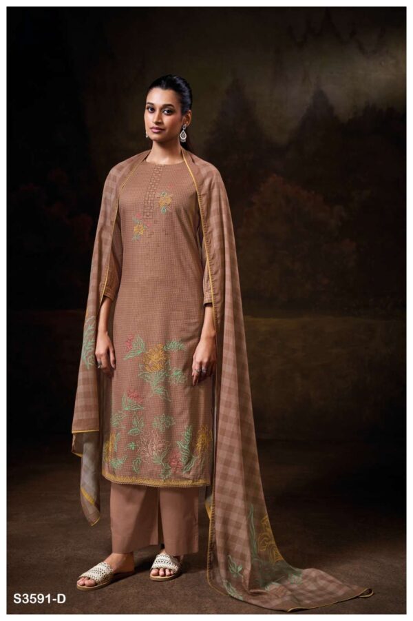 My Fashion Road Ganga Fashion Ketki Premium Cotton Ladies Suit  | S3591 – D
