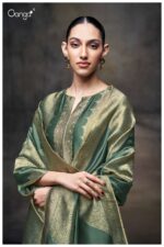 My Fashion Road Ganga Fashion Laurene Designer Jacquard Suit | S3698 – C