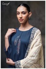 My Fashion Road Ganga Fashion Meher Fancy Cotton Satin Suit | S3709 – A