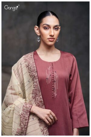 My Fashion Road Ganga Fashion Meher Fancy Cotton Satin Suit | S3709 – B