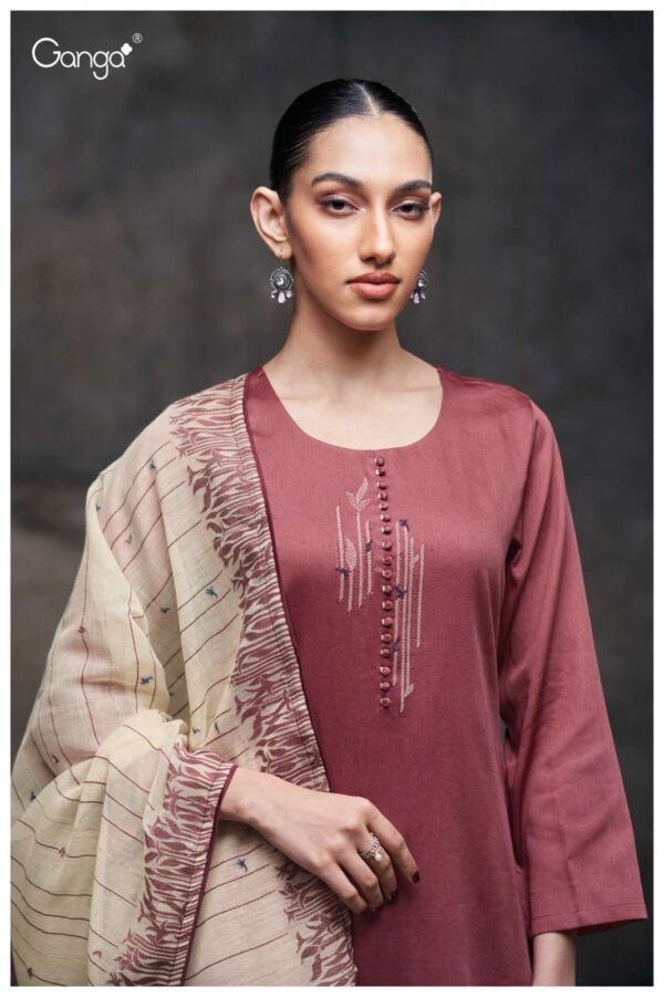 My Fashion Road Ganga Fashion Meher Fancy Cotton Satin Suit | S3709 – B