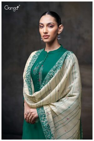 My Fashion Road Ganga Fashion Meher Fancy Cotton Satin Suit | S3709 – C