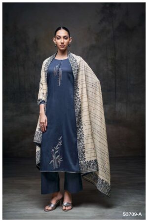 My Fashion Road Ganga Fashion Meher Fancy Cotton Satin Suit | S3709 – A