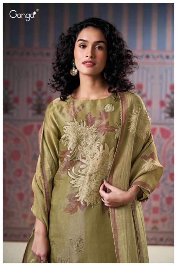My Fashion Road Ganga Fashion Morna Partywear Designer Silk Suit | S3134 – D