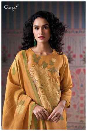 My Fashion Road Ganga Fashion Morna Partywear Designer Silk Suit | S3134 – A