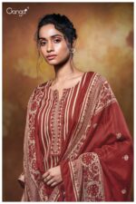 My Fashion Road Ganga Fashion Nilofer Fancy Cotton Satin Suit | S3696 – B My Fashion Road Ganga Fashion Nilofer Fancy Cotton Satin Suit | S3696 – B