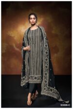 My Fashion Road Ganga Fashion Nilofer Fancy Cotton Satin Suit | S3696 – C